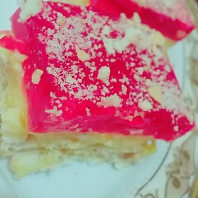  كيك الكاسترد والجيلي 