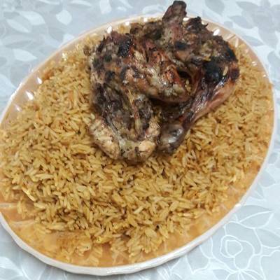  كبسة بالفراخ المشوية 