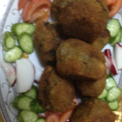  بيض محشي باللحمه بشهي 