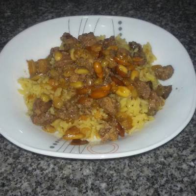  ارز بالخلطة بالكبد والقوانص 