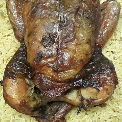  فراخ مشوية بالزجاجة مع الكبسة 