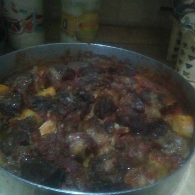  صينيه لحمه راس بالبطاطس 