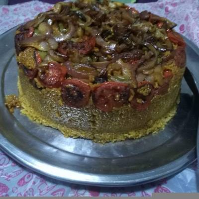  مقلوبة بالباذنجان ودبابيس الفراخ 