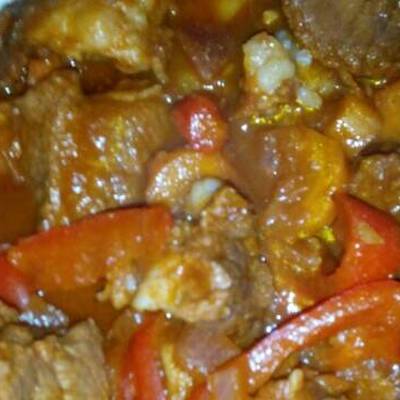  طاجن لحم بالخضار 