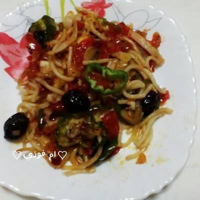  بيتزاااا بالمكرونة