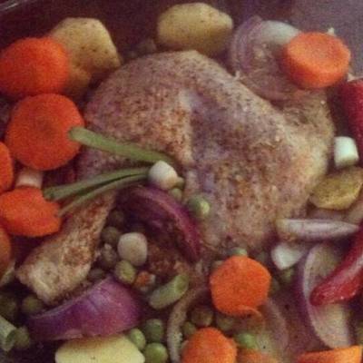  دجاج بالخضار عالبخار دايت 