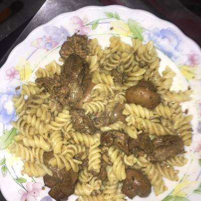  كبده فراخ بالصويا و دبس الرمان 