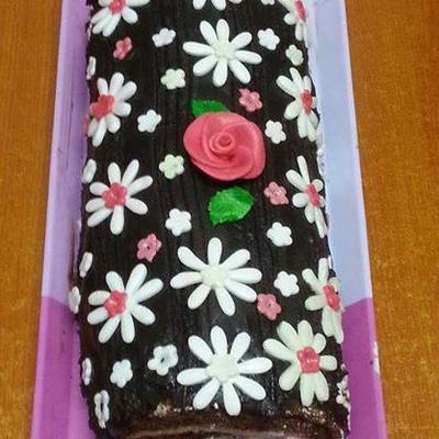  سويسرول بعجينة السكر 