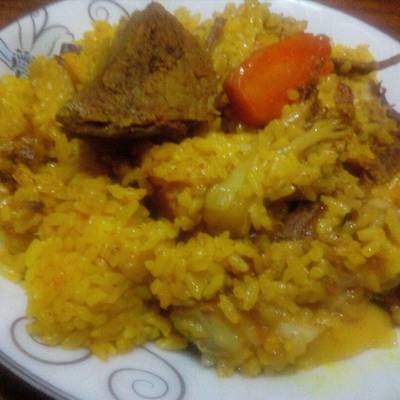  مقلوبة الخضار باللحمة..ولا أطيب 