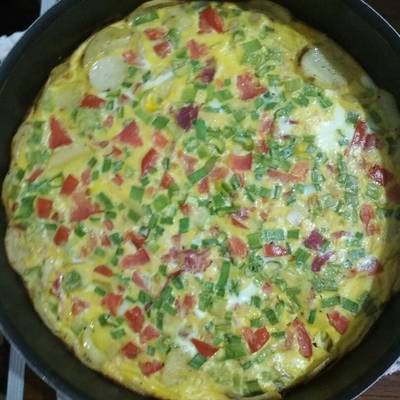  صينية بيض بالبطاطس ❤️