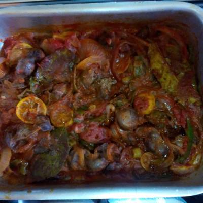  طاجن الكبد والقوانص 