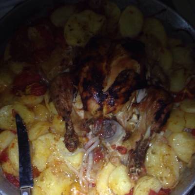  صنيه دجاج وبطاطس من زوجي الحبيب 