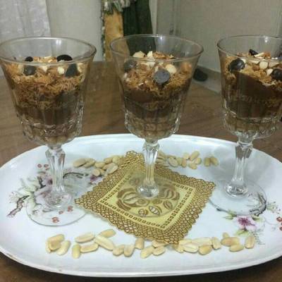  كنافة بالنوتيلا وصوص الكراميل 