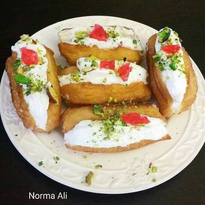  بلح الشام محشي قشطة 