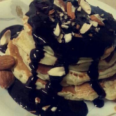  بان كيك بالشوكولا pancakes 