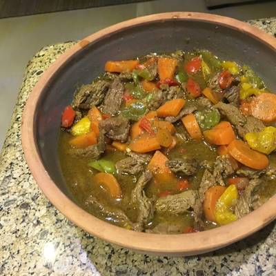  لحمه بالخضار بسيطة جداً 