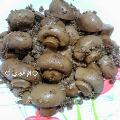  فطر بالكفتة 