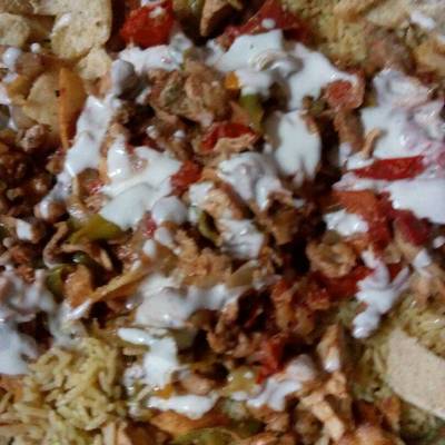  فتة شاورما مع التوميه 