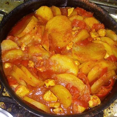  صينية بطاطس بالبانيه 