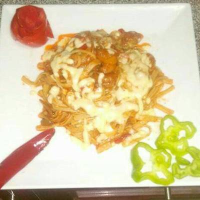  مكرونة فوتشيني بالجمبري 