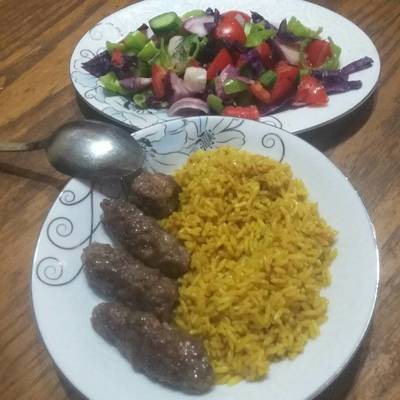  رز بسمتى وكفته مشويه 