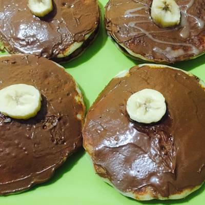  بان كيك بالنوتيلا بالموز 