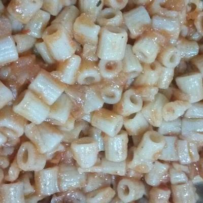  مكرونه بالطماطم بطعم الفراخ 