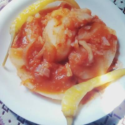  بطاطس بالطماطم 