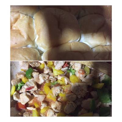  شاورما الفراخ بالعيش الكيزر 