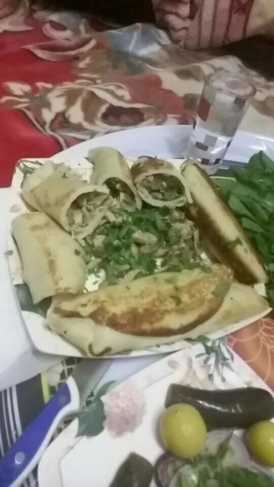  كريب الفراخ والمشروم 