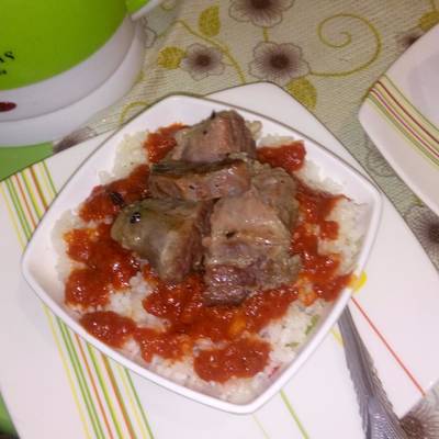  فتة مصريه باللحمه 