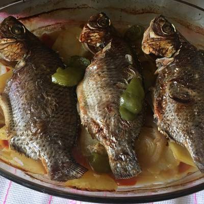  صينيه سمك فى الفرن 