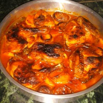  صنية بطاطس بالفراخ...