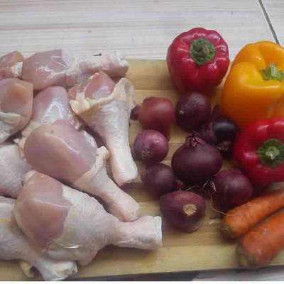  دبابيس الدجاج بالارز 