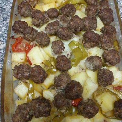  طاجن البطاطس بالكفته 