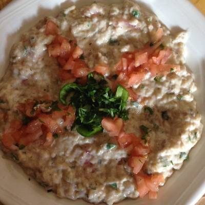  سلطة الباذنجان او البابا غنوج بشهي 