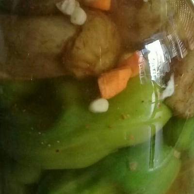  مخلل فليفله محشيه وباذنجان 