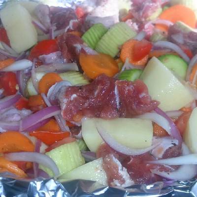  يخنة باللحم (ورقه لحمه) 