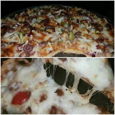  بيتزا باربيكيو الدجاج 