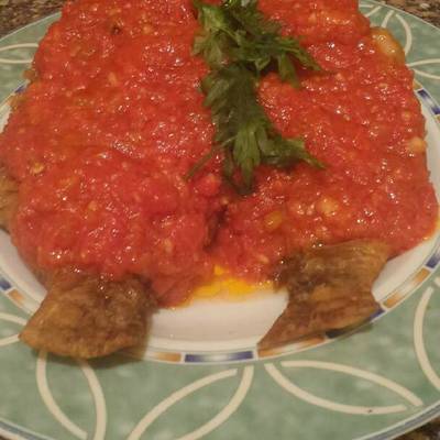  سمك بلطى بالصلصة 