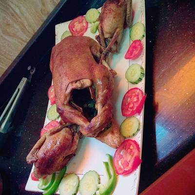  بطه مسلوقه ومحمره فالفرن 