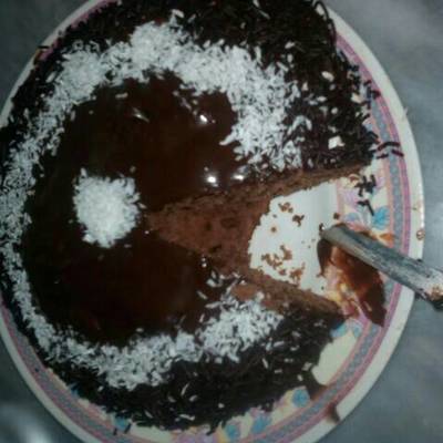  كيكه بدون فرن وببيضه واحده 