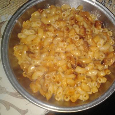  المكرونة المحمرة بالشوربة 