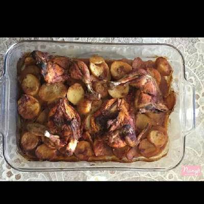  طريقه عمل صينيه دجاج بالبطاطس فرن 