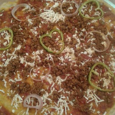  بيتزا الخضار واللحم 