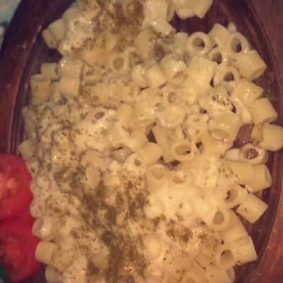  مكرونه بالصوص الابيض 