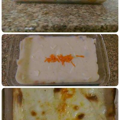  صينية بطاطس بالبشاميل 