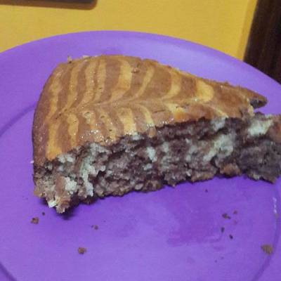  كيكة شوكلاتة وفانيليا 