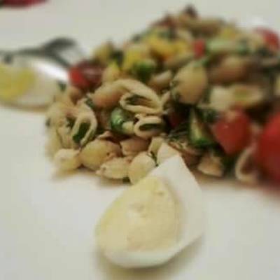  سلطه المكرونه بالتونه 