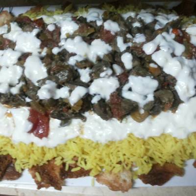  فته شاورما لحم 